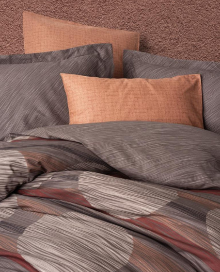 Modern Çift Kişilik Nevresim Takımı Fluss Tarçın 8680108078396 Modern Çift Kişilik Nevresim Takımı Fluss Tarçın 8680108078396