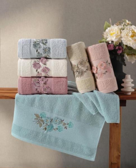 Emily Style 3  6lı Havlu 50x90 Asorti