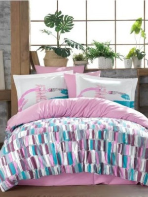 Kingsize Poplin Nevresim Mikado Pembe Kingsize Poplin Nevresim Mikado Pembe