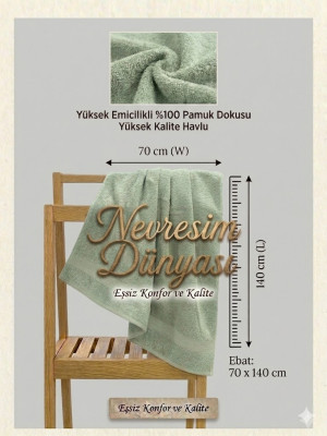 Prime Havlu 70x140 Su Yeşili