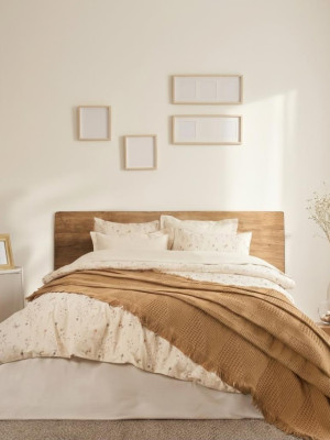 Şaheser Home Collection  Çift Kişilik Pikeli Dijital Baskılı Nevresim Takımı Marvin Hardal