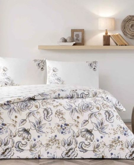 Çift Kişilik Ranforce Nevresim Takımı Norah Kahve