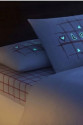 Glow Parlayan Çift Kişilik Nevresim Takımı Romenta Kırmızı Glow Parlayan Çift Kişilik Nevresim Takımı Romenta Kırmızı