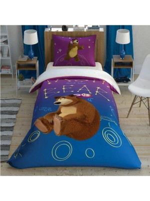 Nevresim Takımı Masha And The Bear Galaxy Glow
