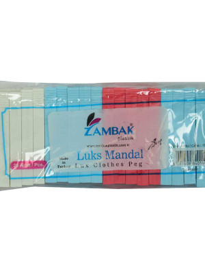Plastik Lüks Çamaşır Mandalı Karışık Renk Kod-103