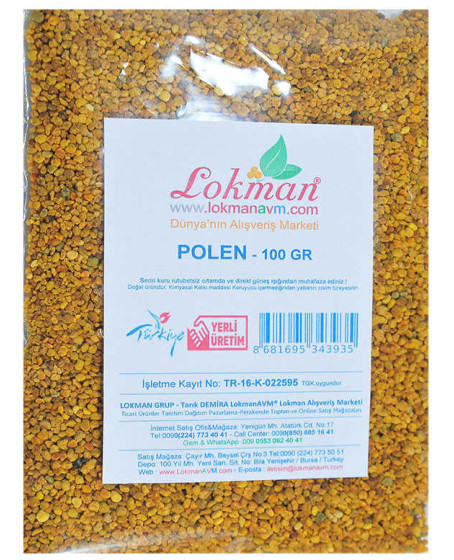 Polen Arı Poleni Doğal 100 Gr Paket