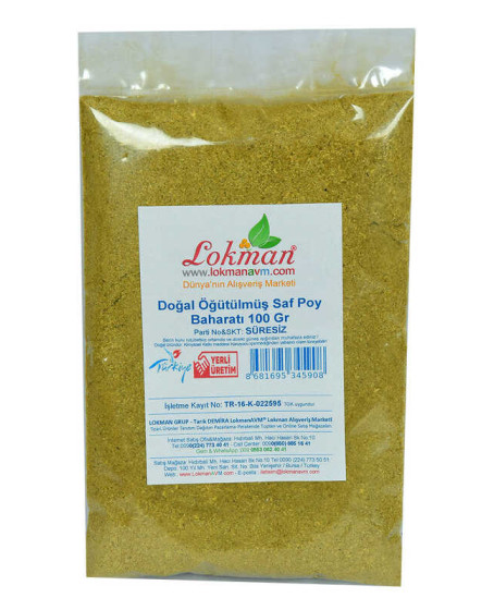 Poy Baharatı Öğütülmüş Saf Doğal 100 Gr Paket
