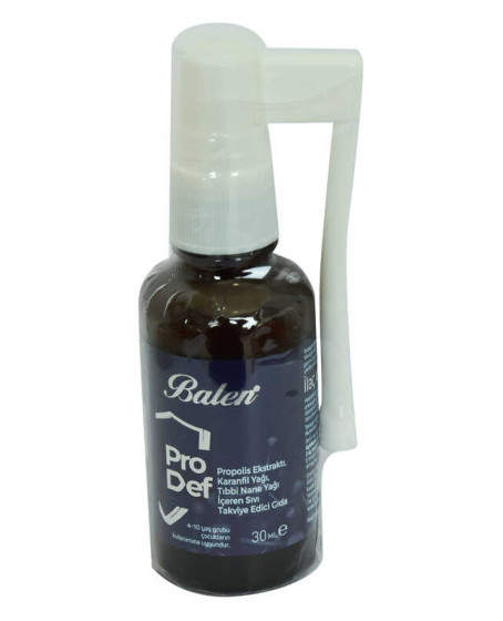 Prodef Propolis Ekstraktı Karanfil ve Nane Yağlı Takviye Edici Gıda 30 ML