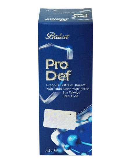Prodef Propolis Ekstraktı Karanfil ve Nane Yağlı Takviye Edici Gıda 30 ML