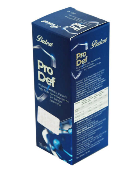 Prodef Propolis Ekstraktı Karanfil ve Nane Yağlı Takviye Edici Gıda 30 ML