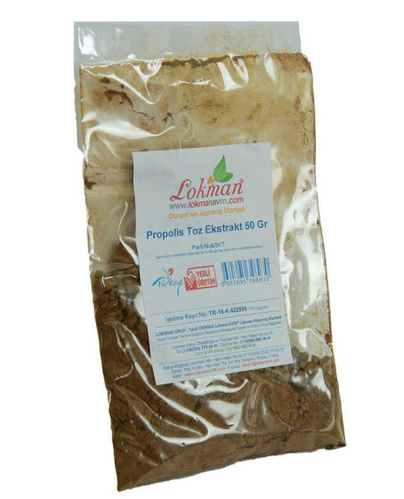 Propolis Ekstrakt Öğütülmüş Toz 50 Gr Paket