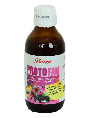 ProtoFan Kara Mürver Propolis Ekstratlı C Vitaminli Takviye Edici Gıda 150 ML