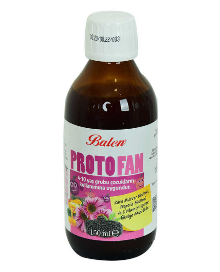 ProtoFan Kara Mürver Propolis Ekstratlı C Vitaminli Takviye Edici Gıda 150 ML ProtoFan Kara Mürver Propolis Ekstratlı C Vitaminli Takviye Edici Gıda 150 ML