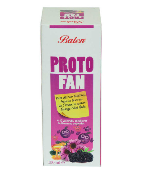 ProtoFan Kara Mürver Propolis Ekstratlı C Vitaminli Takviye Edici Gıda 150 ML ProtoFan Kara Mürver Propolis Ekstratlı C Vitaminli Takviye Edici Gıda 150 ML
