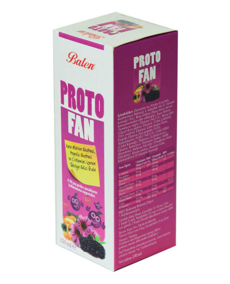 ProtoFan Kara Mürver Propolis Ekstratlı C Vitaminli Takviye Edici Gıda 150 ML ProtoFan Kara Mürver Propolis Ekstratlı C Vitaminli Takviye Edici Gıda 150 ML