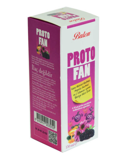 ProtoFan Kara Mürver Propolis Ekstratlı C Vitaminli Takviye Edici Gıda 150 ML ProtoFan Kara Mürver Propolis Ekstratlı C Vitaminli Takviye Edici Gıda 150 ML
