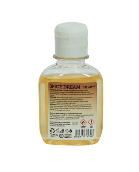 Baharatlı Kolonya Spice Dream Eau De Cologne 80 Derece 100 ML