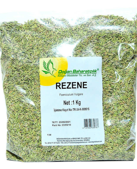 Rezene Doğal Tane Rezene Tohumu 1000 Gr Paket