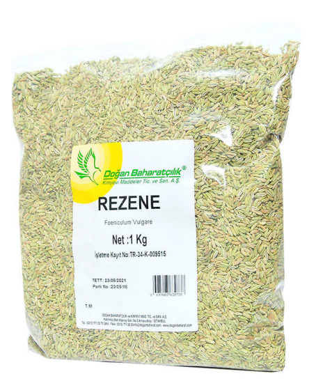 Rezene Doğal Tane Rezene Tohumu 1000 Gr Paket