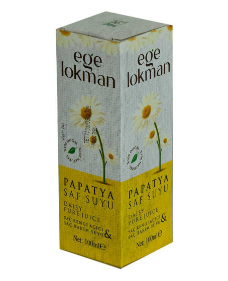 Saç Rengi Açıcı Saç Bakımı Doğal Papatya Saf Suyu 100 ML Spreyli Cam Şişe