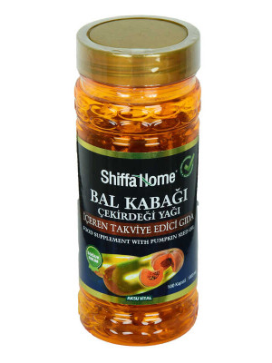 Shiffa Home Bal Kabağı Çekirdeği Yağı Soğuk Pres 1000 Mg x 100