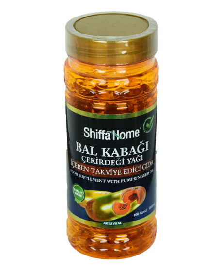 Shiffa Home Bal Kabağı Çekirdeği Yağı Soğuk Pres 1000 Mg x 100