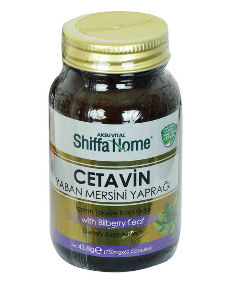 Shiffa Home Cetavin Yaban Mersini Yaprağı Diyet Takviyesi 730 Mg x 60 Shiffa Home Cetavin Yaban Mersini Yaprağı Diyet Takviyesi 730 Mg x 60