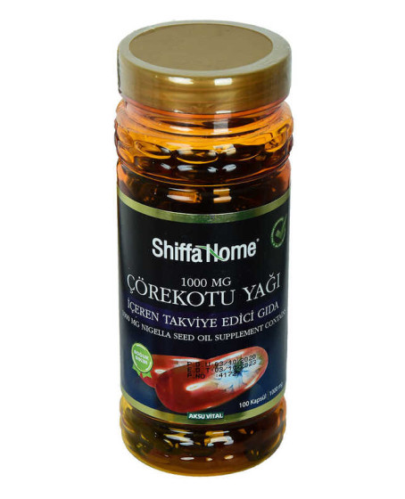 Shiffa Home Çörek Otu Yağı Soğuk Pres 1000 Mg x 100