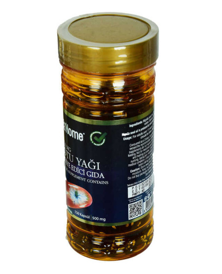 Shiffa Home Çörek Otu Yağı Soğuk Pres 500 Mg x 150