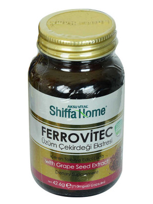 Shiffa Home Ferrovitec Üzüm Çekirdeği Ekstresi Diyet Takviyesi 710 Mg x 60