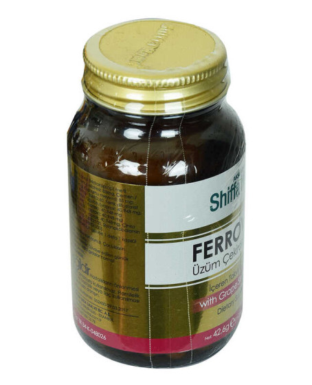 Shiffa Home Ferrovitec Üzüm Çekirdeği Ekstresi Diyet Takviyesi 710 Mg x 60 Shiffa Home Ferrovitec Üzüm Çekirdeği Ekstresi Diyet Takviyesi 710 Mg x 60