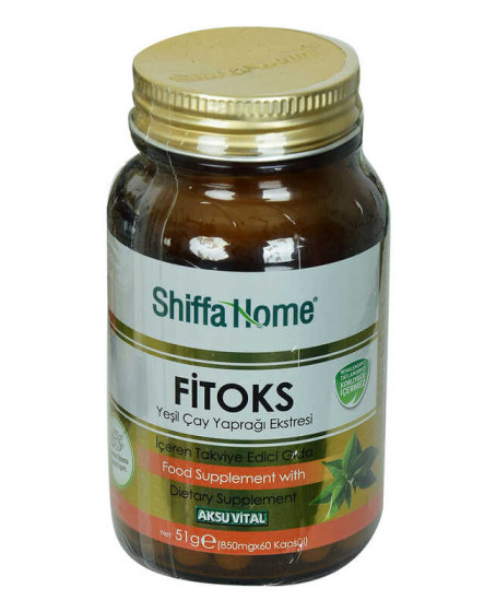 Shiffa Home Fitoks Yeşil Çay Yaprağı Ekstresi Diyet Takviyesi 850 Mg x 60