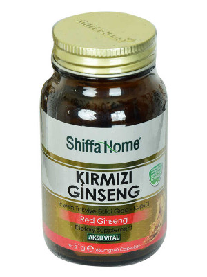 Shiffa Home Kırmızı Ginseng Diyet Takviyesi 850 Mg x 60