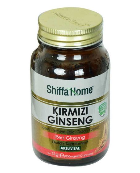 Shiffa Home Kırmızı Ginseng Diyet Takviyesi 850 Mg x 60