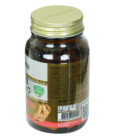 Shiffa Home Kırmızı Ginseng Diyet Takviyesi 850 Mg x 60