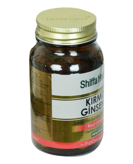 Shiffa Home Kırmızı Ginseng Diyet Takviyesi 850 Mg x 60