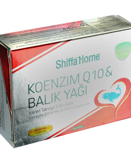 Shiffa Home Koenzim Q10 & Balık Yağı Yumuşak Jel 1340 Mg x 30