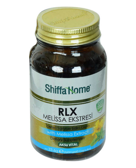 Shiffa Home RLX Melissa Ekstresi Diyet Takviyesi 560 Mg x 60