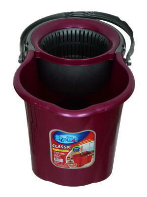 Spin Mop Temizlik Seti 360 Derece Döner Başlıklı Kova+Mop+Paspas+Sap Karışık Renk
