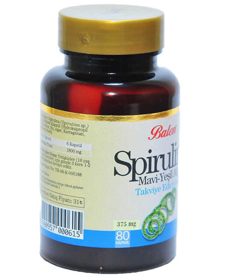 Spirulina Mavi-Yeşil Alg 80