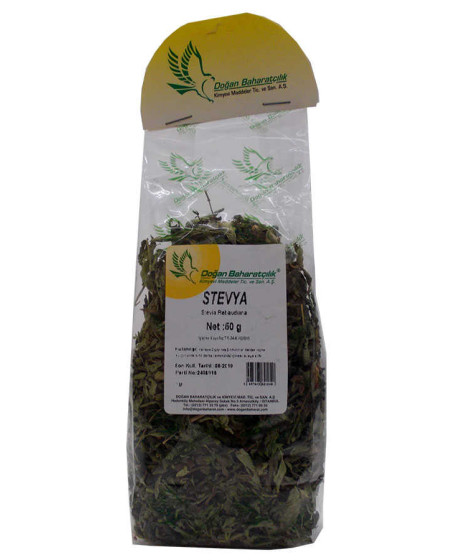 Stevya Otu Yaprağı Doğal Stevia 50 Gr Paket