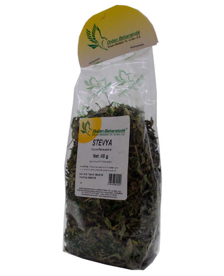 Stevya Otu Yaprağı Doğal Stevia 50 Gr Paket