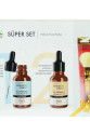 Süper Set Superserum Aha-Peeling 30 ML + Saf Vitamin C 30 ML + Hediye Makyaj Fırçası