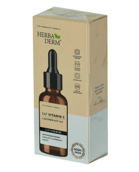 Superserum Saf Vitamin C Antioksidant Aydınlatıcı Kırışıklık Karşıtı Doğal Yüz Serumu 30 ML Superserum Saf Vitamin C Antioksidant Aydınlatıcı Kırışıklık Karşıtı Doğal Yüz Serumu 30 ML