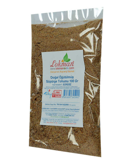 Süpürge Tohumu Doğal Öğütülmüş 100 Gr Paket