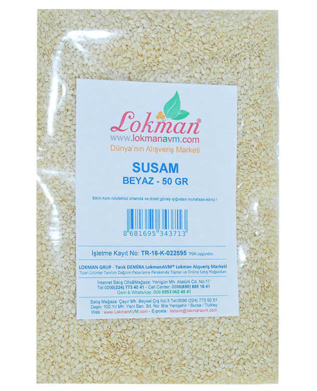 Susam Beyaz 50 Gr Paket