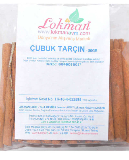 Tarçın Çubuk Doğal 80 Gr Paket
