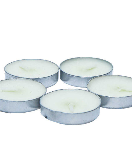 Tea Lights Beyaz Mum 5 li 1 Paket