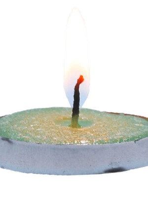 Tea Lights Yeşil Mum 5 li 1 Paket