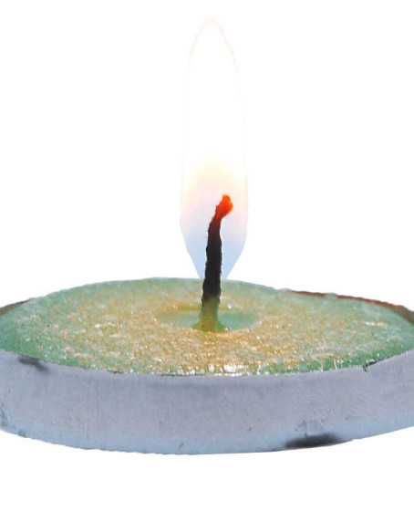 Tea Lights Yeşil Mum 5 li 1 Paket